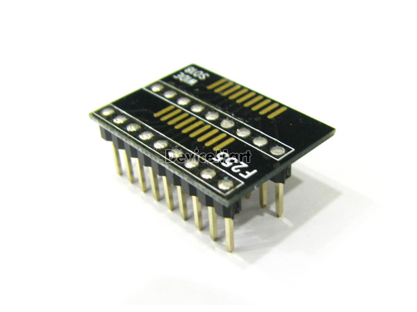 디바이스마트,커넥터/PCB > PCB기판/관련상품 > IC 변환기판 > SOIC 변환기판,거상인,[FA 255] WIDE SO 18 - 1.27 변환기판 &#8211; 완제품,WIDE SO 18 - 1.27 타입의 변환기판 . 핀헤더 납땜으로 인하여 시간절약이 가능한 제품 , 브레드보드에 이용하기 편리함● Type : WIDE SO● Pitch : 1.27mm ● Pin : 18● Hole : 2.54mm ● Size : 16.5 * 24● METERIAL : FR-4 ● ALL GOLD