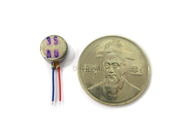 디바이스마트,기계/제어/로봇/모터 > 모터류 > 특수모터 > 진동모터,OEM,동전형 진동모터 (9파이),한정수량 / 초소형 동전형 진동모터 / 여러분의 햅틱을 만들어보세요. 다양한 아이디어에 사용될수 있습니다.