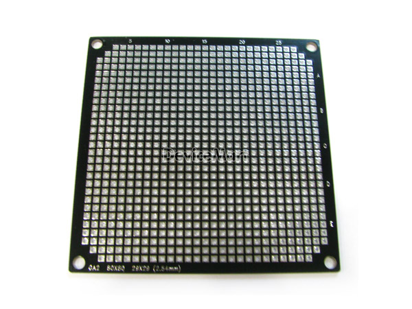 디바이스마트,커넥터/PCB > PCB기판/관련상품 > 만능기판 (양면) > 사각홀,거상인,[ GA2 ] 80 x 80 사각 만능 기판 - 양면,기존 기판과는 다른 사각모양의 양면 범용 PCB   Pitch : 2.54mm , Pin : 29 * 29 , Hole : 2.54mm ,  Size : 80 * 80 , METERIAL : FR-4