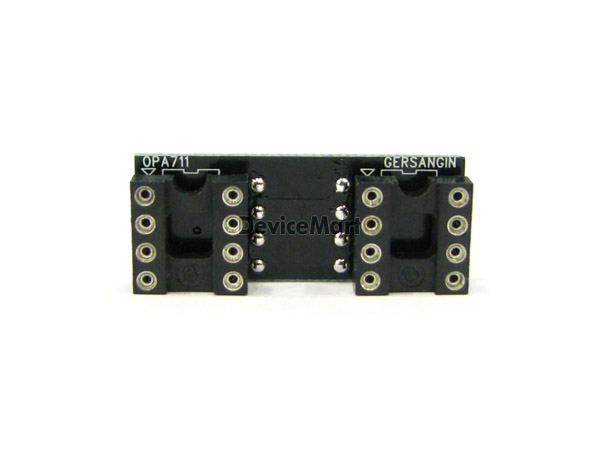 디바이스마트,커넥터/PCB > PCB기판/관련상품 > IC 변환기판 > OP AMP 변환기판,거상인,[OPA711-R] DUAL Adapter - V type (ROUND),브래드보드에 실장하기 편한 기판 , 일반 DIP 타입의 소켓 포함,  Type : OPAMP , Size : 12 * 30 , METERIAL : FR-4 , ALL GOLD