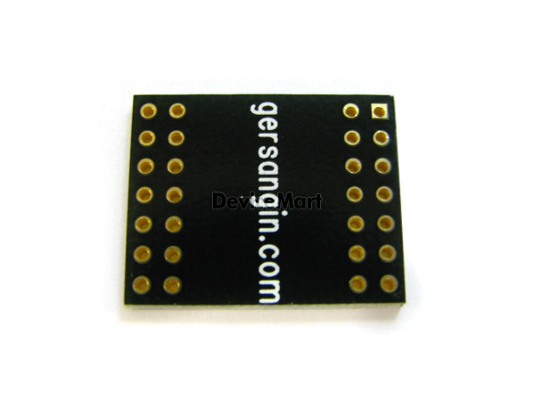 디바이스마트,커넥터/PCB > PCB기판/관련상품 > IC 변환기판 > SOP/TSOP 변환기판,거상인,[GS502] SOP 28 - 0.5mm 변환기판,Type : SOP , Pitch : 0.5mm , Pin : 28 , Hole : 2.54mm , Size : 18 * 23 , METERIAL : FR-4 , ALL GOLD