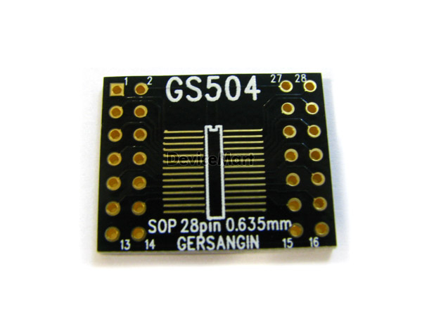 [GS504] SOP 28 - 0.635mm 변환기판