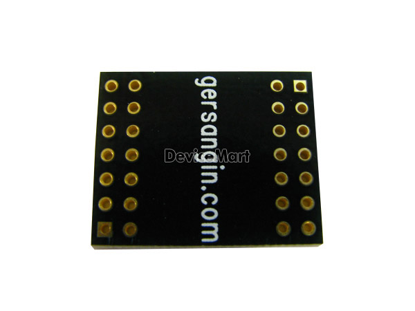 디바이스마트,커넥터/PCB > PCB기판/관련상품 > IC 변환기판 > SOP/TSOP 변환기판,거상인,[GS506] SOP 28 - 0.8mm 변환기판,Type : SOP , Pitch : 0.8mm , Pin : 28 , Hole : 2.54mm , Size : 18 * 23 , METERIAL : FR-4 , ALL GOLD