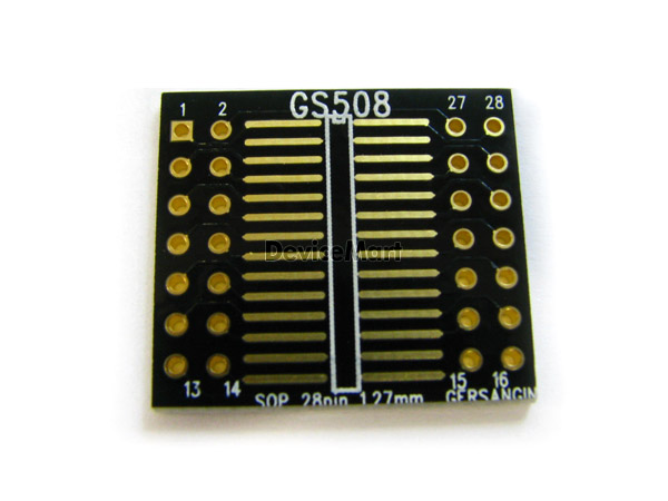 [GS508] SOP 28 - 1.27mm 변환기판