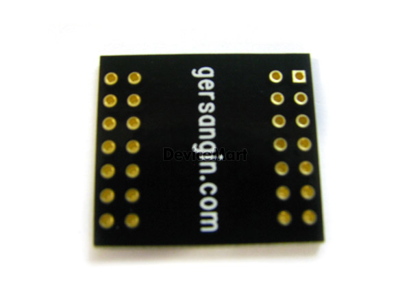 디바이스마트,커넥터/PCB > PCB기판/관련상품 > IC 변환기판 > SOP/TSOP 변환기판,거상인,[GS508] SOP 28 - 1.27mm 변환기판,Type : SOP , Pitch : 1.27mm , Pin : 28 , Hole : 2.54mm , Size : 18 * 23 , METERIAL : FR-4 , ALL GOLD