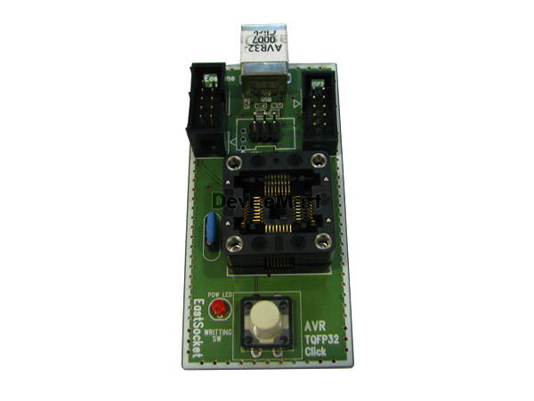 디바이스마트,커넥터/PCB > 핀헤더/IC 소켓 > 소켓어댑터 > TQFP소켓어댑터,이스트원,AVR-TQFP32-0.8 Click,저가의 라이팅 장비를 사용하여 SMD 패키지 마이컴을 라이팅 할 수 있도록 지원하는 장비 입니다.