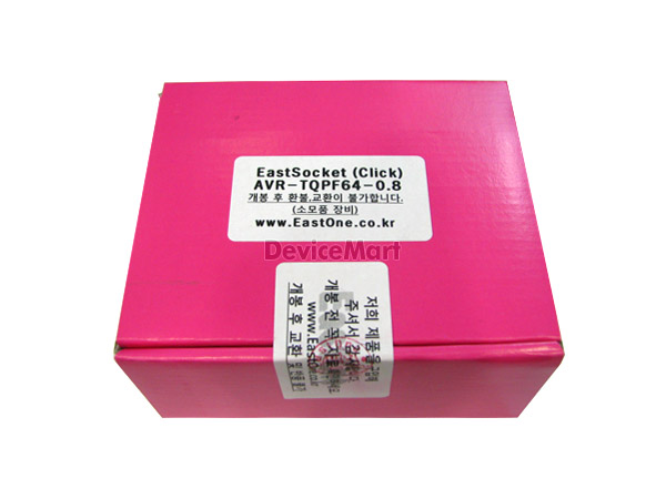 디바이스마트,커넥터/PCB > 핀헤더/IC 소켓 > 소켓어댑터 > TQFP소켓어댑터,이스트원,AVR-TQFP64-0.8 Click,저가의 라이팅 장비를 사용하여 SMD 패키지 마이컴을 라이팅 할 수 있도록 지원하는 장비 입니다.
