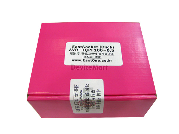 디바이스마트,커넥터/PCB > 핀헤더/IC 소켓 > 소켓어댑터 > TQFP소켓어댑터,이스트원,AVR-TQFP100-0.5 Click,저가의 라이팅 장비를 사용하여 SMD 패키지 마이컴을 라이팅 할 수 있도록 지원하는 장비 입니다.