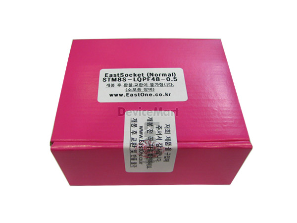 디바이스마트,커넥터/PCB > 핀헤더/IC 소켓 > 소켓어댑터,이스트원,STM8S-LQFP48-0.5,저가의 라이팅 장비를 사용하여 SMD 패키지 마이컴을 라이팅 할 수 있도록 지원하는 장비 입니다.