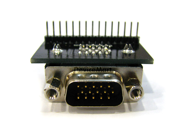 디바이스마트,커넥터/PCB > PCB기판/관련상품 > 특수기판 > 커넥터용 PCB,거상인,[C410(r)] DSUB_15M Rightangle Adapter,D-SUB 브레드보드 실장용 / 변환용 기판 / 2.54mm pitch / 22 x 40 size / FR-4 / GOLD / MALE / 앵글 타입 / 15pin