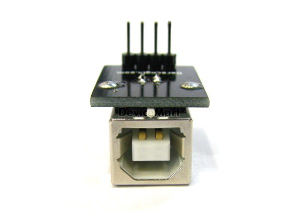 디바이스마트,커넥터/PCB > PCB기판/관련상품 > 특수기판 > 커넥터용 PCB,거상인,[C411(r)] USB_B type Rightangle Adapter,USB A Type Socket / FEMALE / PCB 기판 변환 모듈 보드 / size 22mm x 18mm 