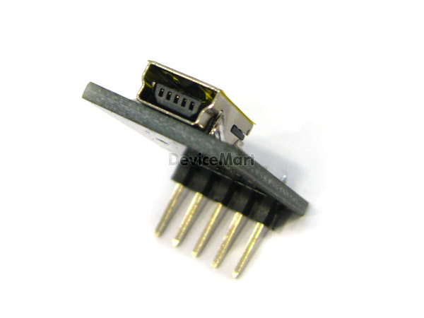 디바이스마트,커넥터/PCB > PCB기판/관련상품 > 특수기판 > 커넥터용 PCB,거상인,[C414(r)] USB_mini type Rightangle Adapter,mini USB B Type Socket / FEMALE / PCB 기판 변환 모듈 보드 / size 22mm x 16mm / pitch 2.54mm