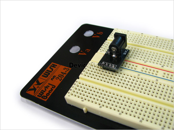 디바이스마트,커넥터/PCB > PCB기판/관련상품 > 특수기판 > 커넥터용 PCB,거상인,[C416(2.5)] AC,DC-JACK(Φ2.5) Adapter,DC 파워잭 /  내경 2.5파이  / 브레드보드 실장용 완제품 / Connector Adapter / Pitch : 2.54mm /  4pin / Hole : 2.54mm / Size : 22 * 16