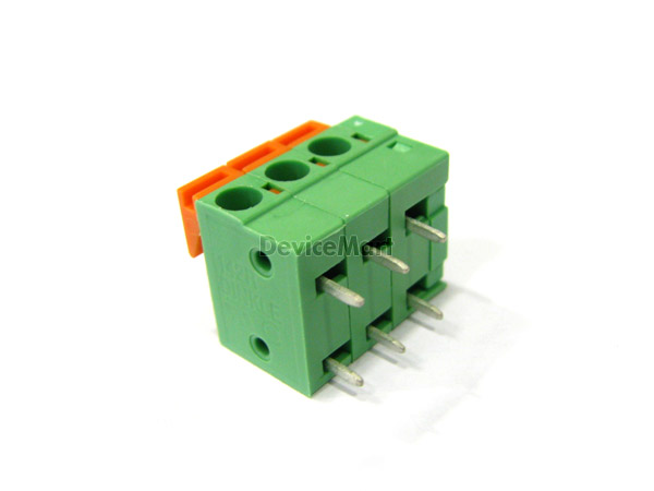 디바이스마트,커넥터/PCB > 터미널블럭 > DINKLE > 142R,DINKLE,142R (3핀),핀간격 5.08mm / 전압 300V / 전류 10A / AWG : 22~14 / 나사없는 푸시타입 /조립가능