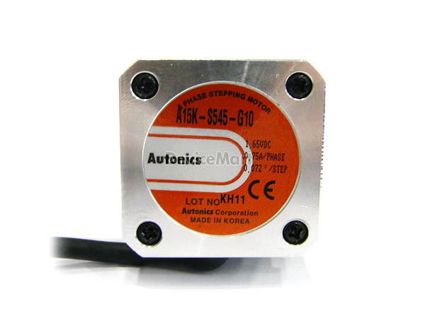 디바이스마트,기계/제어/로봇/모터 > 모터류 > 스텝모터 > 5상 스텝모터,(주)오토닉스,A15K-S545-G10,오토닉스 5상 42각 기어드 타입 스테핑모터. 정격전류: 0.75A, 최대토크: 15[KGF · CM] 형식:편축, 기어비:1/10
