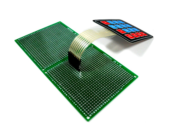 디바이스마트,스위치/부저/전기부품 > 지원부품 > 키패드,한진데이타,만능(멤브레인) 4x4키패드(HD-MSW4X4-A),메탈돔 방식의 멤브레인 스위치는 접점소자에 돔형 금속디스크를 고정하여 금속특유의 스프링 특성이 있어 택트스위치와 같은 클릭감을 느낄 수 있습니다. 멤브레인부는 앰보싱 처리되어 더욱 터치감을 높일 수 있게 설계되어 있습니다.