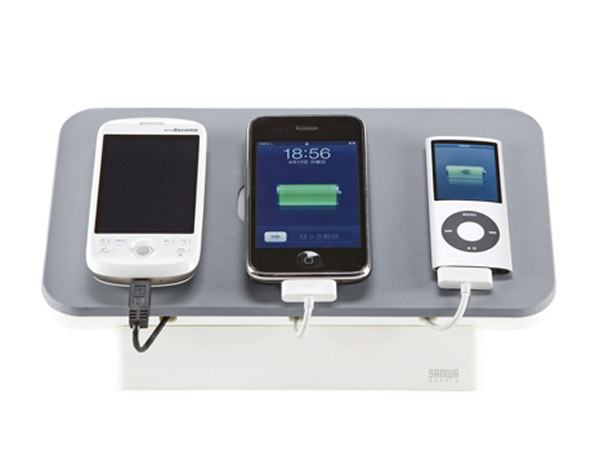 SANWA 다용도 케이블 수납 거치대 (화이트) PDA-STN4W