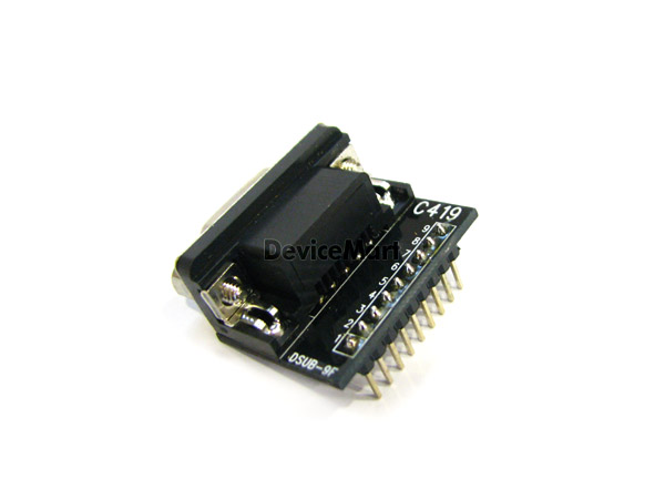 디바이스마트,커넥터/PCB > PCB기판/관련상품 > 특수기판 > 커넥터용 PCB,거상인,[C419(r)] DSUB-9F Rightangle Adapter,D-SUB 브레드보드 실장용 / 변환용 기판 / 2.54mm pitch / 22 x 32 size / FR-4 / GOLD / FEMALE / 앵글 타입 / 9pin