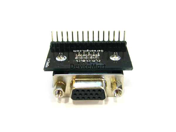 디바이스마트,커넥터/PCB > PCB기판/관련상품 > 특수기판 > 커넥터용 PCB,거상인,[C420(r)] DSUB-15F Rightangle Adapter,D-SUB 브레드보드 실장용 / 변환용 기판 / 2.54mm pitch / 22 x 40 size / FR-4 / GOLD / FEMALE / 앵글 타입 / 15pin