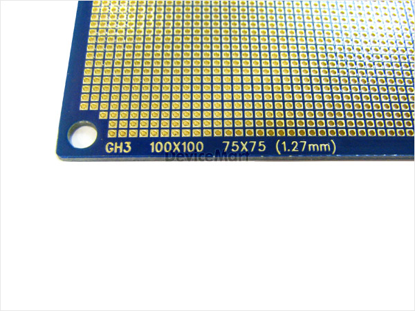 [GH3] 100 x 100 사각만능기판 -1.27mm-GOLD