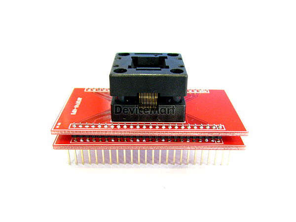 디바이스마트,커넥터/PCB > 핀헤더/IC 소켓 > 소켓어댑터 > TQFP소켓어댑터,자미전자,소켓 어댑터 (JMTQFP48-48PB),TQFP 소켓 어댑터 / TQFP pitch 0.5mm / DIP pitch 2.54mm / 48pin