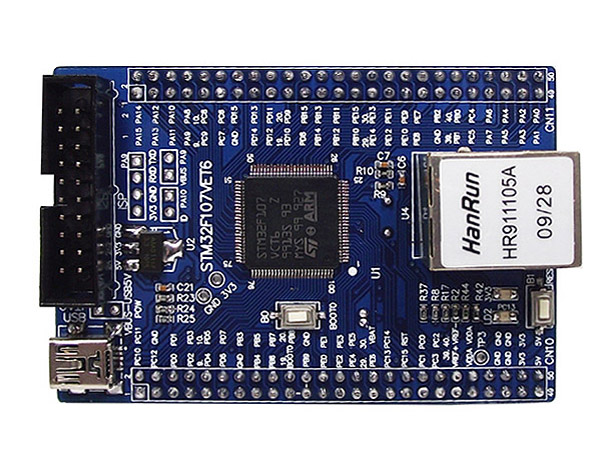 디바이스마트,MCU보드/전자키트 > 프로세서/개발보드 > ARM > Cortex-M3,한진데이타,STM32F107VC 코어모듈,STM32F107CVT6 chip four-layer board of industrial design.