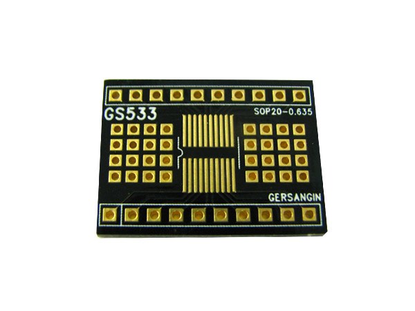 [GS533] SOP 20 - 0.635mm (600mil) 변환기판