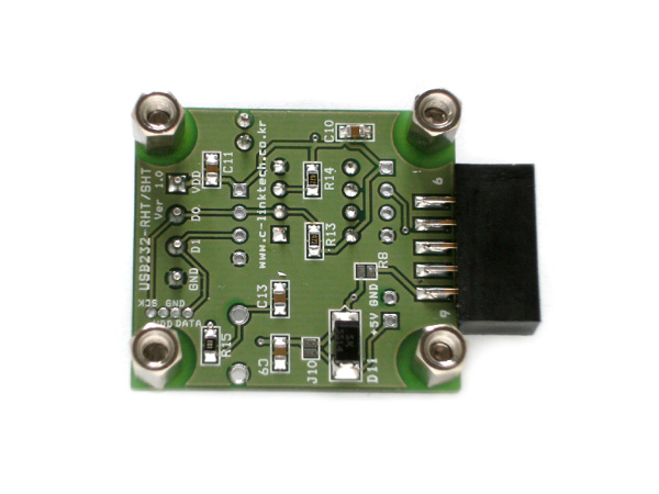 디바이스마트,MCU보드/전자키트 > 센서모듈 > 온도/습도 > 온습도겸용,씨링크테크,USB232-RHT,온습도 센서(RHT01 ~ 05) 값을 USB 또는 RS232C 포트를 통해 PC로 읽어 드릴 수 있도록 만든 모듈입니다. 사용자 함수와 테스트 프로그램 소스를 무료로 제공합니다.