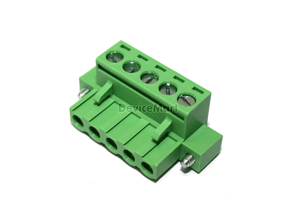 디바이스마트,커넥터/PCB > 터미널블럭 > DINKLE > 2ESDVM(플러그&헤더타입),DINKLE,2ESDVM (5핀),핀간격 5.08mm / 전압 300V / 전류 15A / AWG : 28~12 / 플러그&헤더타입 / 2EHDRM과 함께사용'