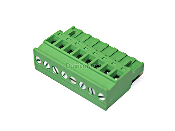 디바이스마트,커넥터/PCB > 터미널블럭 > DINKLE > 5ESDP(플러그&헤더타입),DINKLE,5ESDP (8핀),핀간격 5mm / 전압 300V / 전류 15A / AWG : 28~12 / 플러그&헤더타입 / 5EHDV,5EHDR 과 함께사용