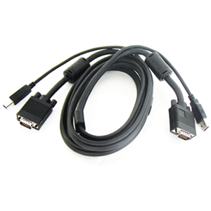 KVM/USB 통합 케이블 2M (HD15M/USB A+B) [C9801]