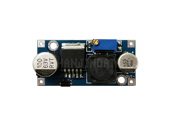 디바이스마트,전원/파워/배터리 > DC-DC 컨버터 모듈 > 강하형 모듈(외장) > 비절연 스위칭 모듈,한진데이타,전압강하형(Step Down) 가변 DCDC 모듈 (P0003-1),외장형 / 가변출력전압 / 가변방식 : 트리머 / 1ch 출력 / 강하형 15W 비절연 스위칭 컨버터 / 입력전압 : 4.5V~40V / 출력전압 : 3V~35V / 출력전류 : 2A / 변환효율 : 최대 92% / 입력단자 : 스루홀 / 출력단자 : 스루홀 / 패키지 : PCB