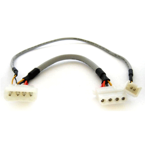 Coms 12V 전원 케이블 - IDE 연장 + 3핀 쿨러 전원 변환용 30Cm [P3604]