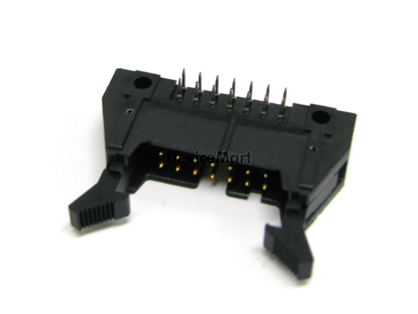 디바이스마트,커넥터/PCB > 직사각형 커넥터 > 박스헤더 > 일반박스헤더 2.54mm pitch,HIROSE,HIF3BA-14PA-2.54DS,HIROSE 커넥터 / BOX HEADER / 2.54mm pitch / 래치 Latch / 고정형 앵글 타입  / 14pin