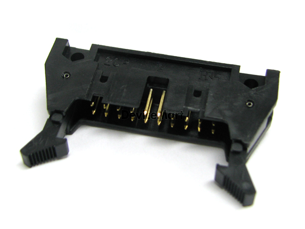 디바이스마트,커넥터/PCB > 직사각형 커넥터 > 박스헤더 > 일반박스헤더 2.54mm pitch,HIROSE,HIF3BA-20PA-2.54DS,HIROSE 커넥터 / BOX HEADER / 2.54mm pitch / 래치 Latch / 고정형 앵글 타입  / 20pin