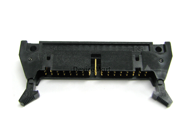 디바이스마트,커넥터/PCB > 직사각형 커넥터 > 박스헤더 > 일반박스헤더 2.54mm pitch,HIROSE,HIF3BA-34PA-2.54DS,HIROSE 커넥터 / BOX HEADER / 2.54mm pitch / 래치 Latch / 고정형 앵글 타입  / 34pin