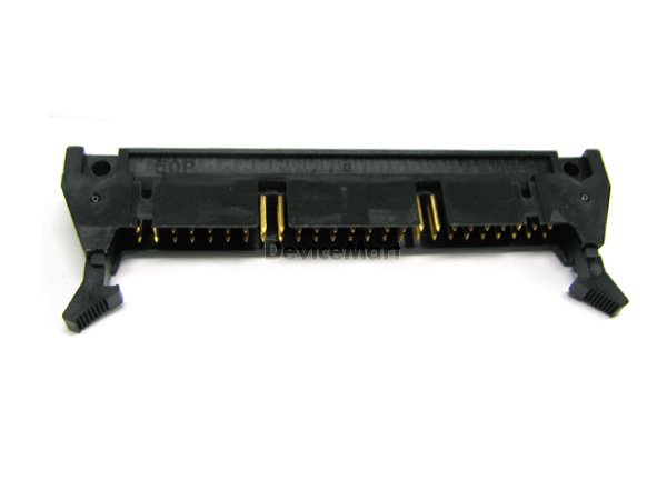 디바이스마트,커넥터/PCB > 직사각형 커넥터 > 박스헤더 > 일반박스헤더 2.54mm pitch,HIROSE,HIF3BA-50PA-2.54DS,HIROSE 커넥터 / BOX HEADER / 2.54mm pitch / 래치 Latch / 고정형 앵글 타입  / 50pin