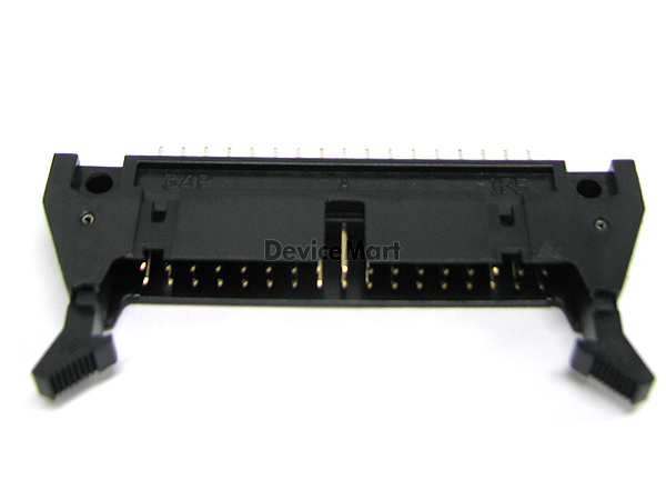 디바이스마트,커넥터/PCB > 직사각형 커넥터 > 박스헤더 > 일반박스헤더 2.54mm pitch,HIROSE,HIF3BA-34PA-2.54DSA,HIROSE 커넥터 / BOX HEADER / 2.54mm pitch / 래치 Latch / 고정형 스트레이트 타입  / 34pin