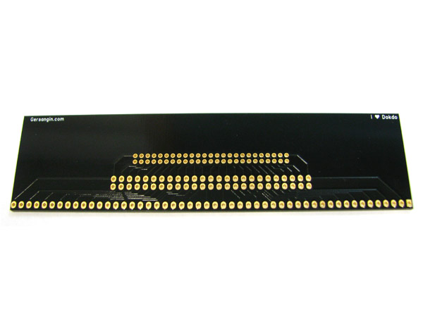 디바이스마트,커넥터/PCB > PCB기판/관련상품 > IC 변환기판 > SMT/FFC/FPC 변환기판,거상인,[F926] FFC-0.8mm-50pin Adapter,Type : FFC, FPC, SMT Adapter , Pitch : 0.80mm , Pin : 50, Hole : 2.00  ↔ 2.54mm , Size : 33 * 127 , METERIAL : FR-4 , ALL GOLD