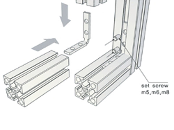 디바이스마트,프로파일 > 부속 및 악세사리 > BRACKET > 30 SERIES,Any Vendor,INNER BRACKET DIB3030,**(구매하는 수량에 따라 착불로 처리 될 수 있습니다) 프로파일30/60 시리즈에 사용 / 기억자(ㄱ) 브라켓 / M6 / 무두볼트포함 / 육각렌치 사이즈: 3m / 내부연결 /