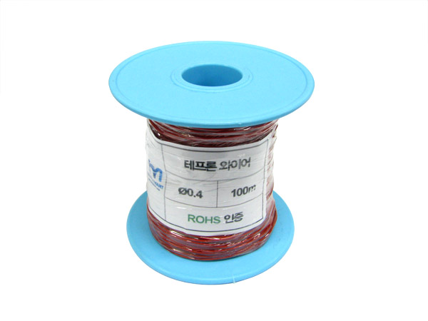 NT-테프론와이어 0.4MM (빨강) -100M