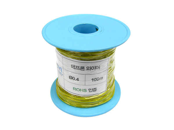 NT-테프론와이어 0.4MM (노랑) -100M