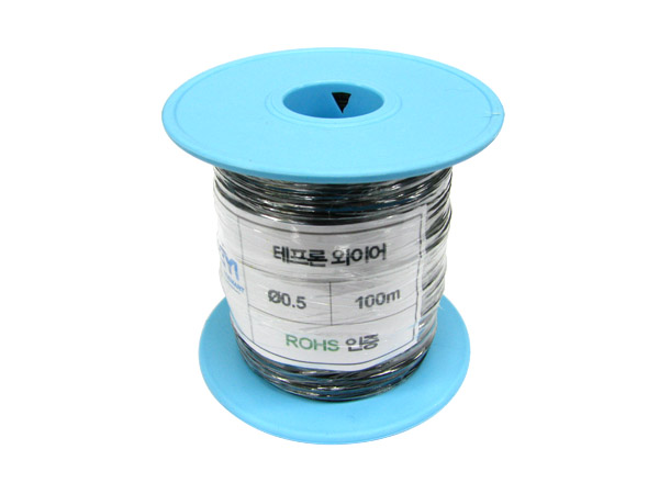 NT-테프론와이어 0.5MM (검정) -100M