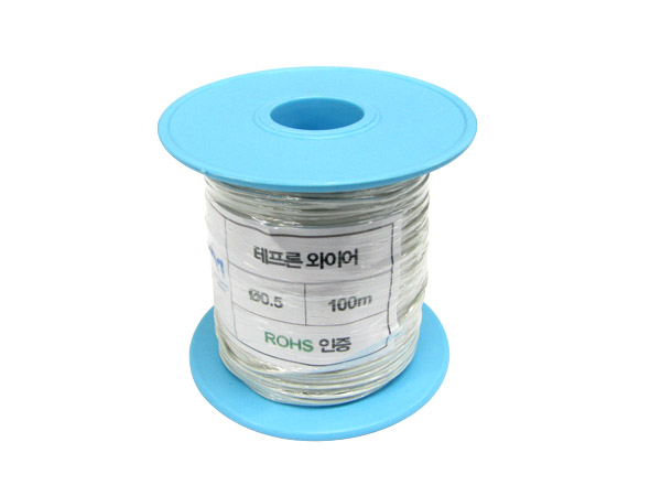 NT-테프론와이어 0.5MM (흰색) -100M