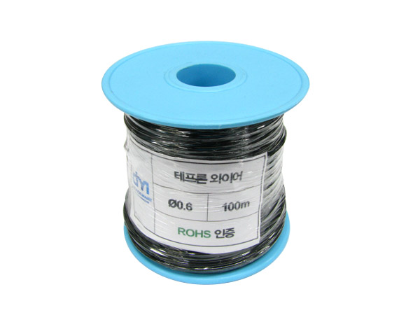 NT-테프론와이어 0.6MM (검정) -100M