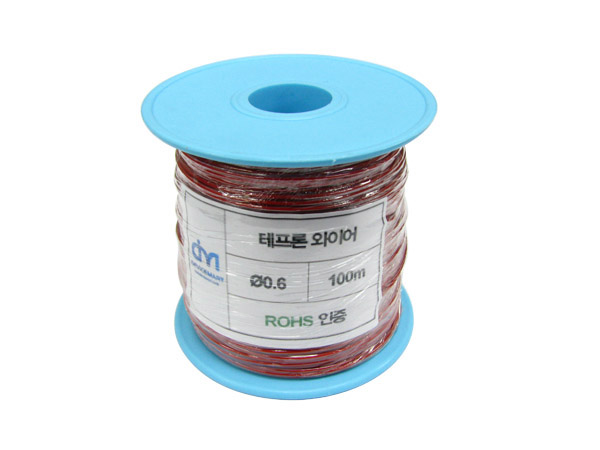 NT-테프론와이어 0.6MM (빨강) -100M