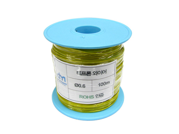 NT-테프론와이어 0.6MM (노랑) -100M