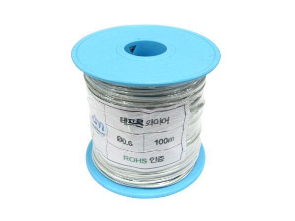 NT-테프론와이어 0.6MM (흰색) -100M