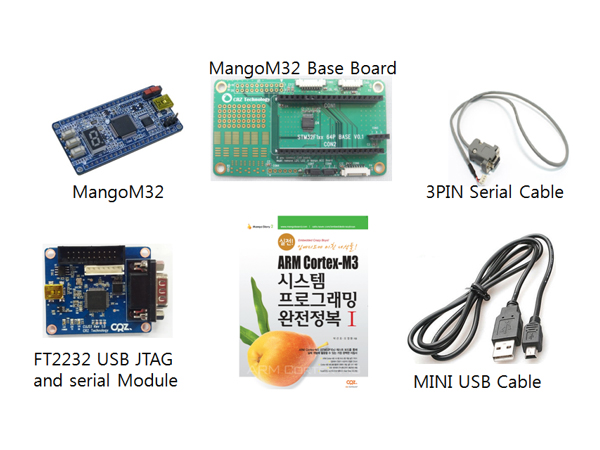 STM32 EVB Cortex-M3 Mango Board M32 (망고 M32 보드)기본패키지1
