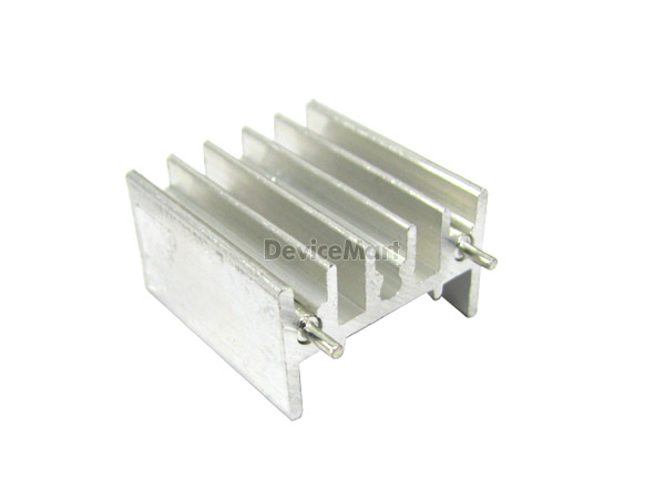 디바이스마트,스위치/부저/전기부품 > 지원부품 > 방열판/절연지,,방열판(은색)- 23 X 15 X 25,가로:23mm, 세로:15mm, 높이:25mm